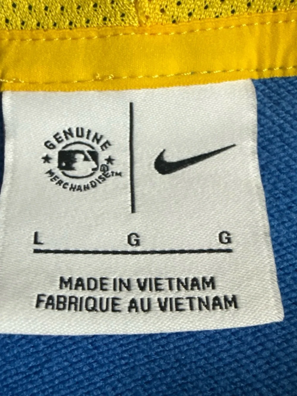 Nike Boston Red Sox Blue and Yellow Hoodie